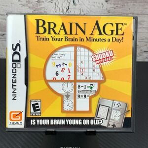 Nintendo Brain Age DS Game Sudoku‎ Included Brain Training Puzzle Game